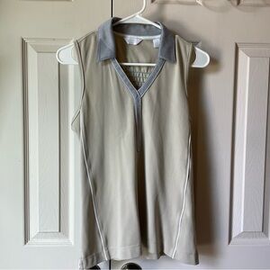 Women's Tan Sleeveless Top